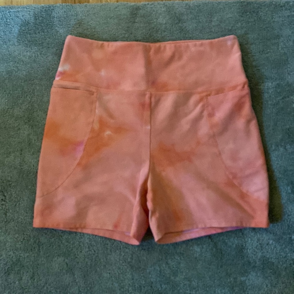 JoyLab Yoga shorts, Medium, Tie-Die Peach colored. Perfect condition!